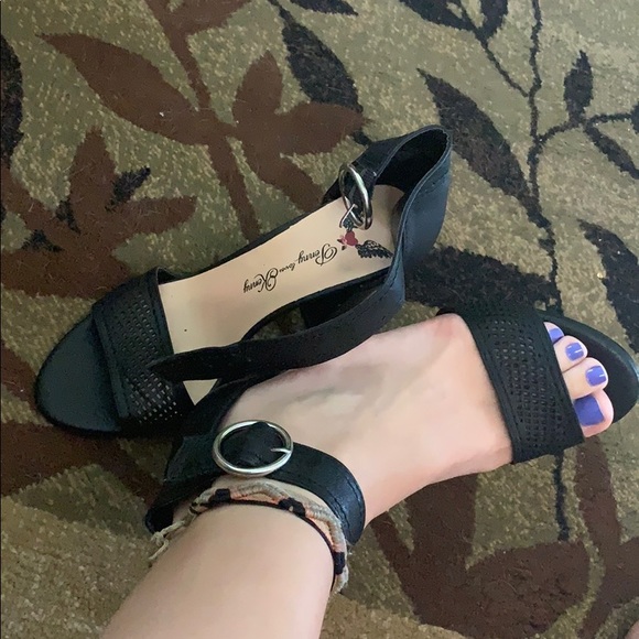 Black Strappy Heels - Picture 8 of 8